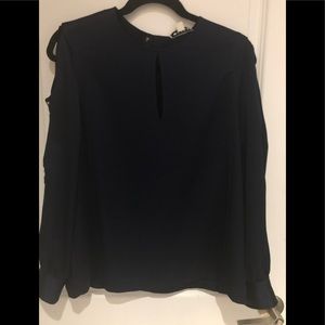 Beautiful long sleeve navy blue shirt.